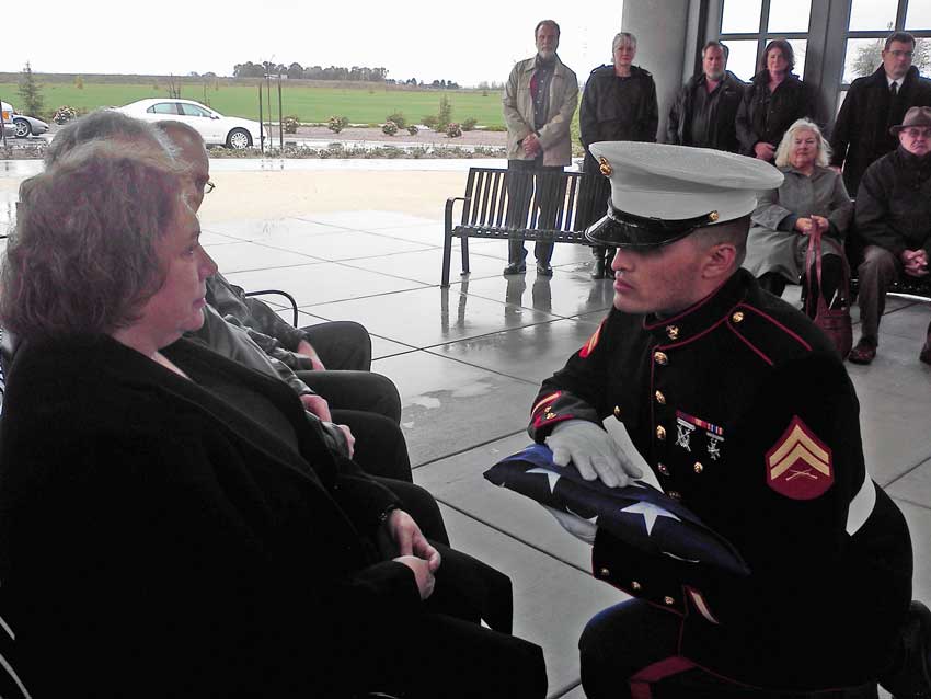Military Honors - Presenting the Flag